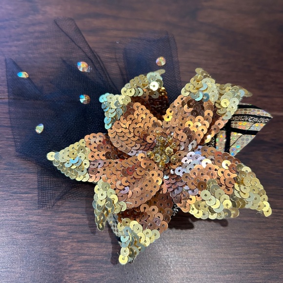 Black and Gold Jazz Dance Costume - Picture 3 of 5